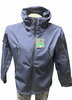Chaqueta impermeable detalle